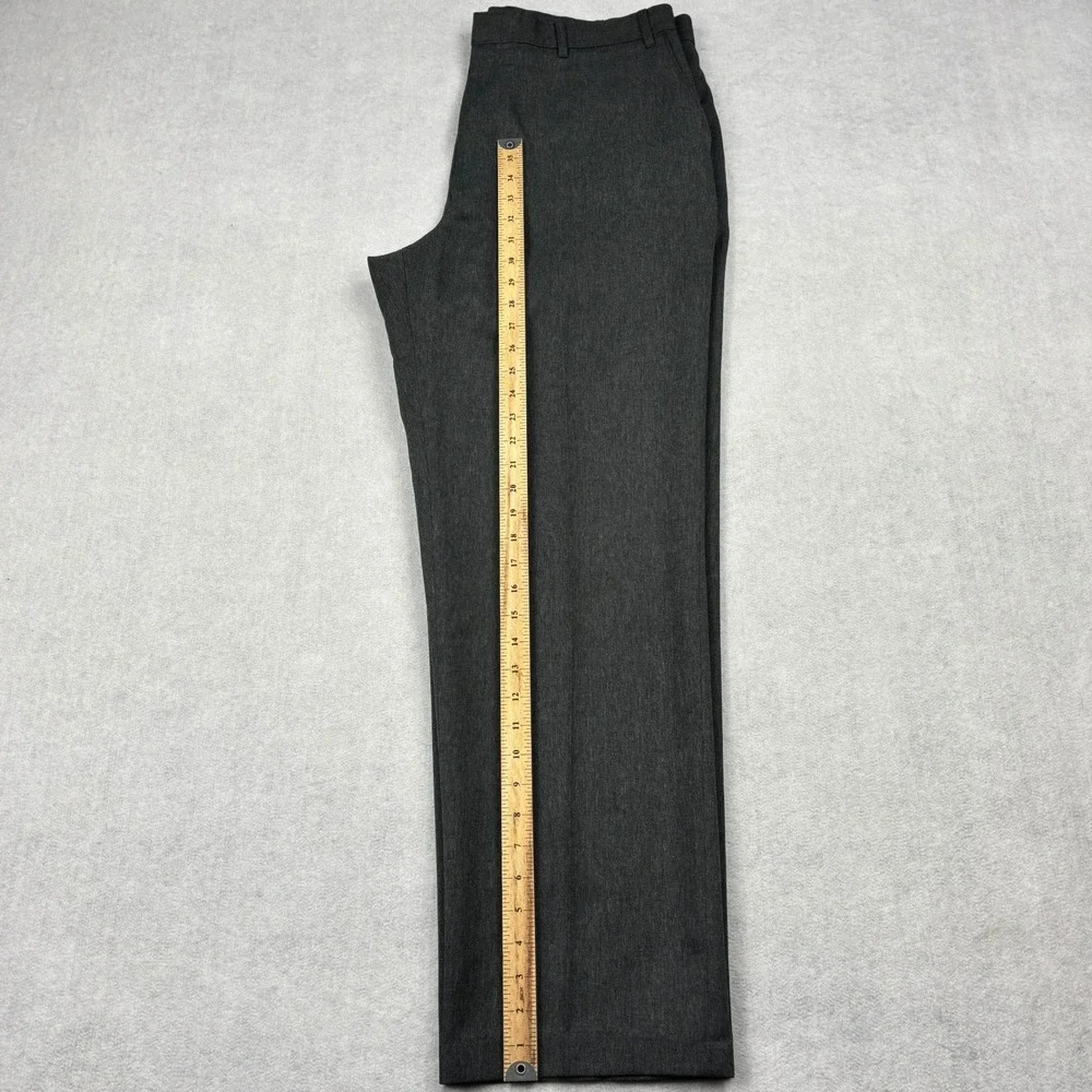 Vintage Levis Action Slacks Mens 38x32 Gray Dacron Polyester Dress Pants 70s-80s